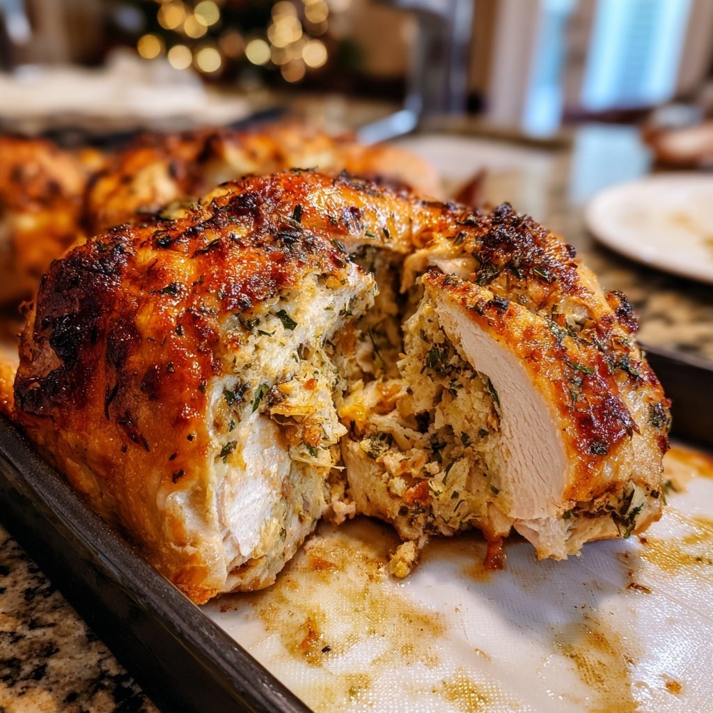 Seasonal & Festive Thanksgiving Herb Stuffed Turkey