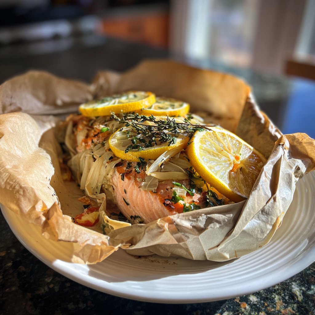 Salmon en Papillote with Citrus