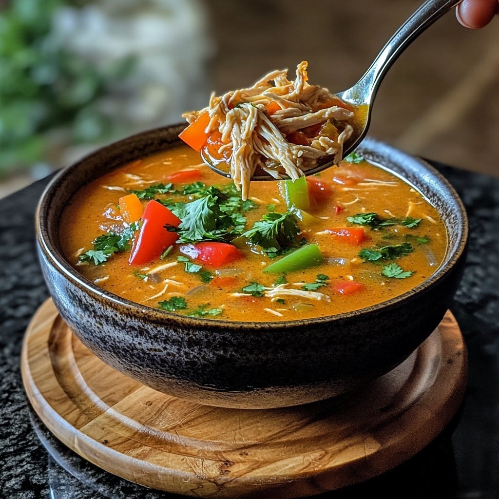 Simple Slow Cooker Chicken Tortilla Soup