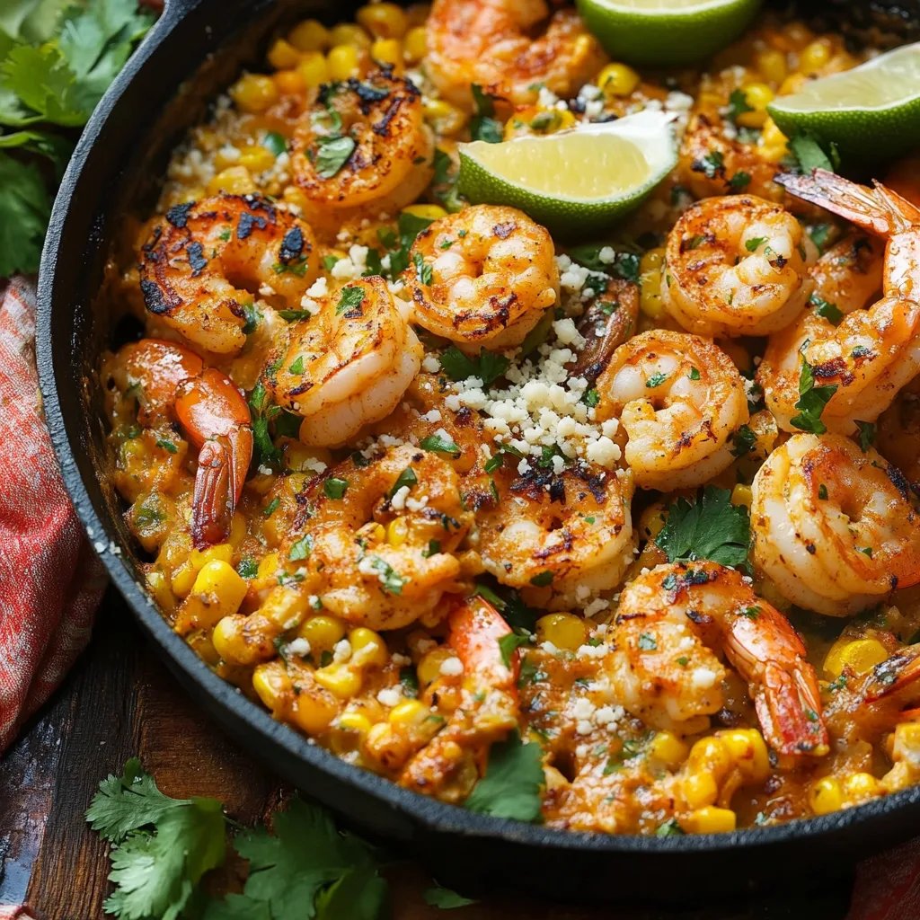Mexican Street Corn and Shrimp