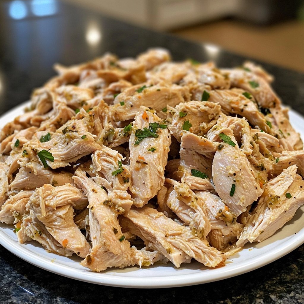 Simple Slow Cooker Shredded Chicken