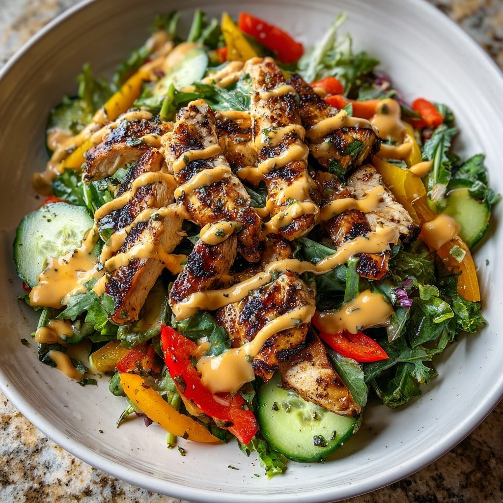 Healthy Grilled Chicken Salad Bowl