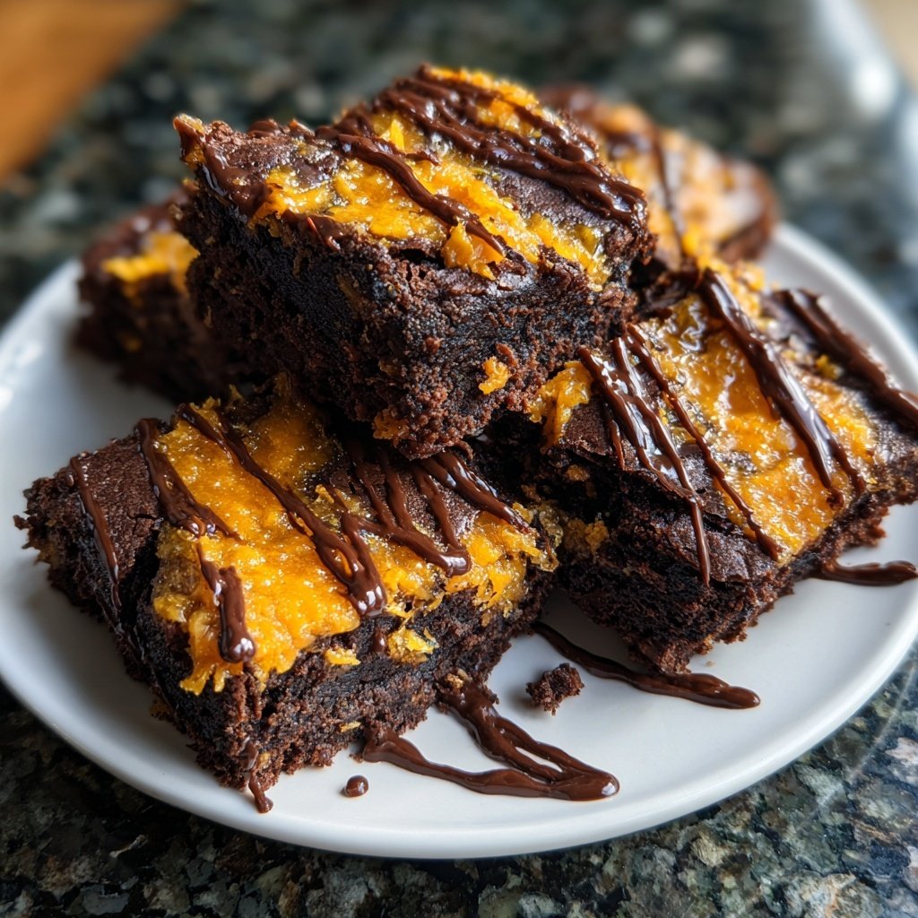 Cottage Cheese Brownies with Orange Zest