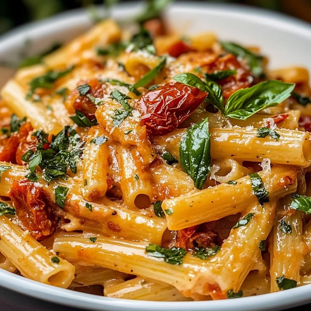 Creamy Sun-Dried Tomato Vegan Pasta 🌱🍝
