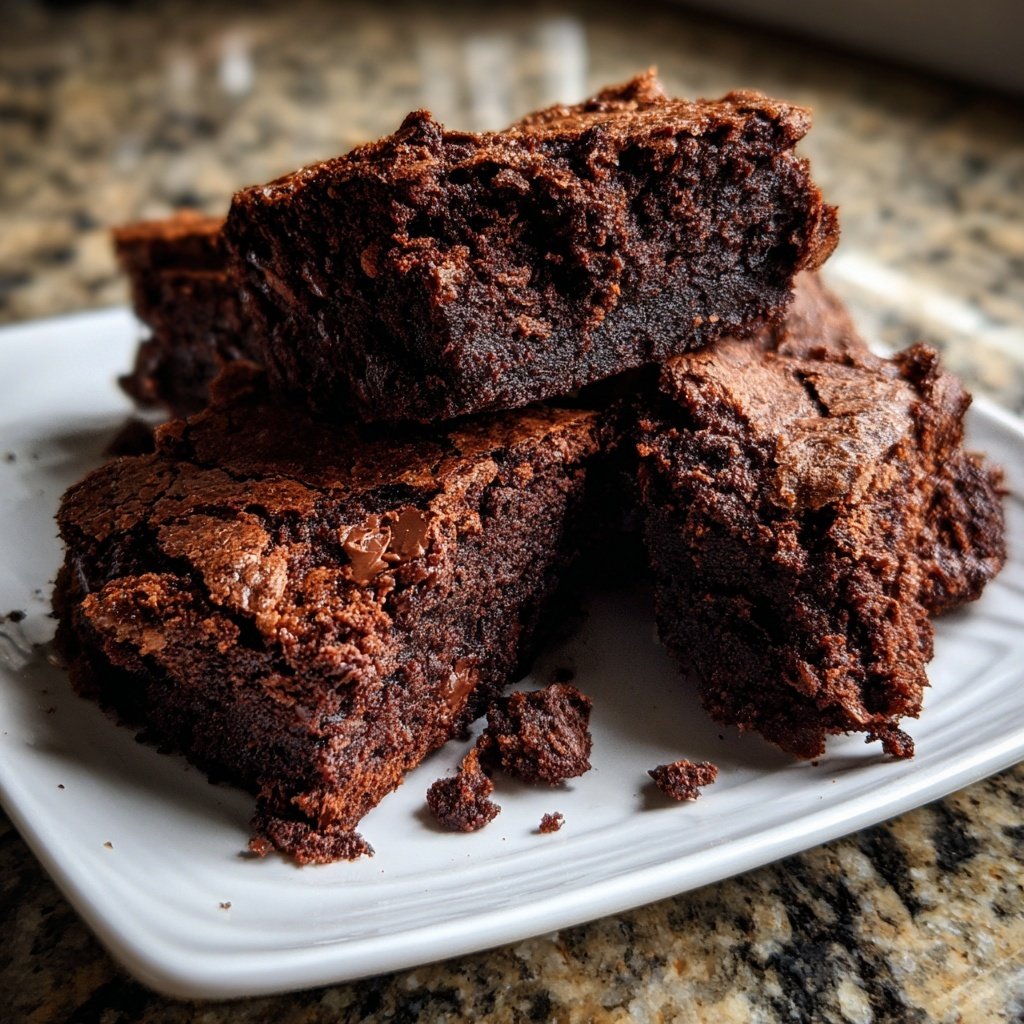 Cottage Cheese Brownies with Espresso Powder