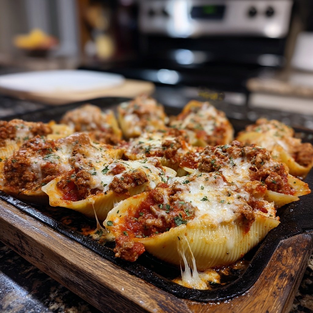 Ground Beef Stuffed Shells
