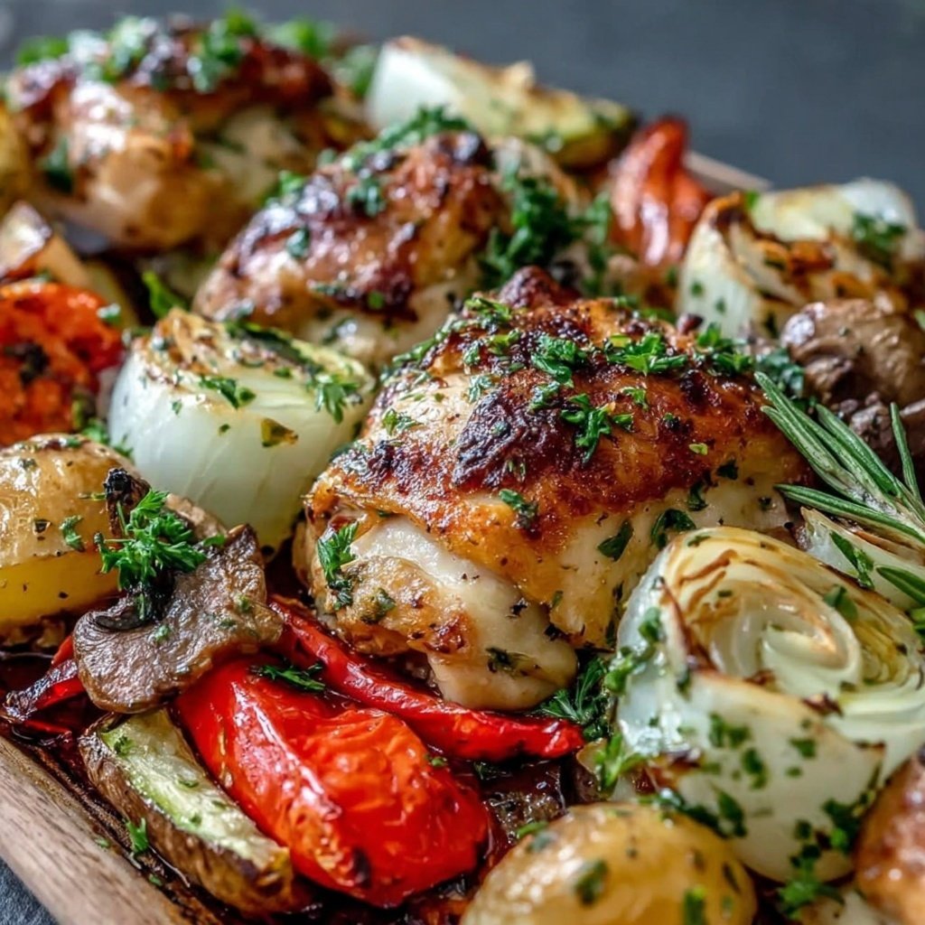 Easy Healthy Chicken And Vegetable Bake