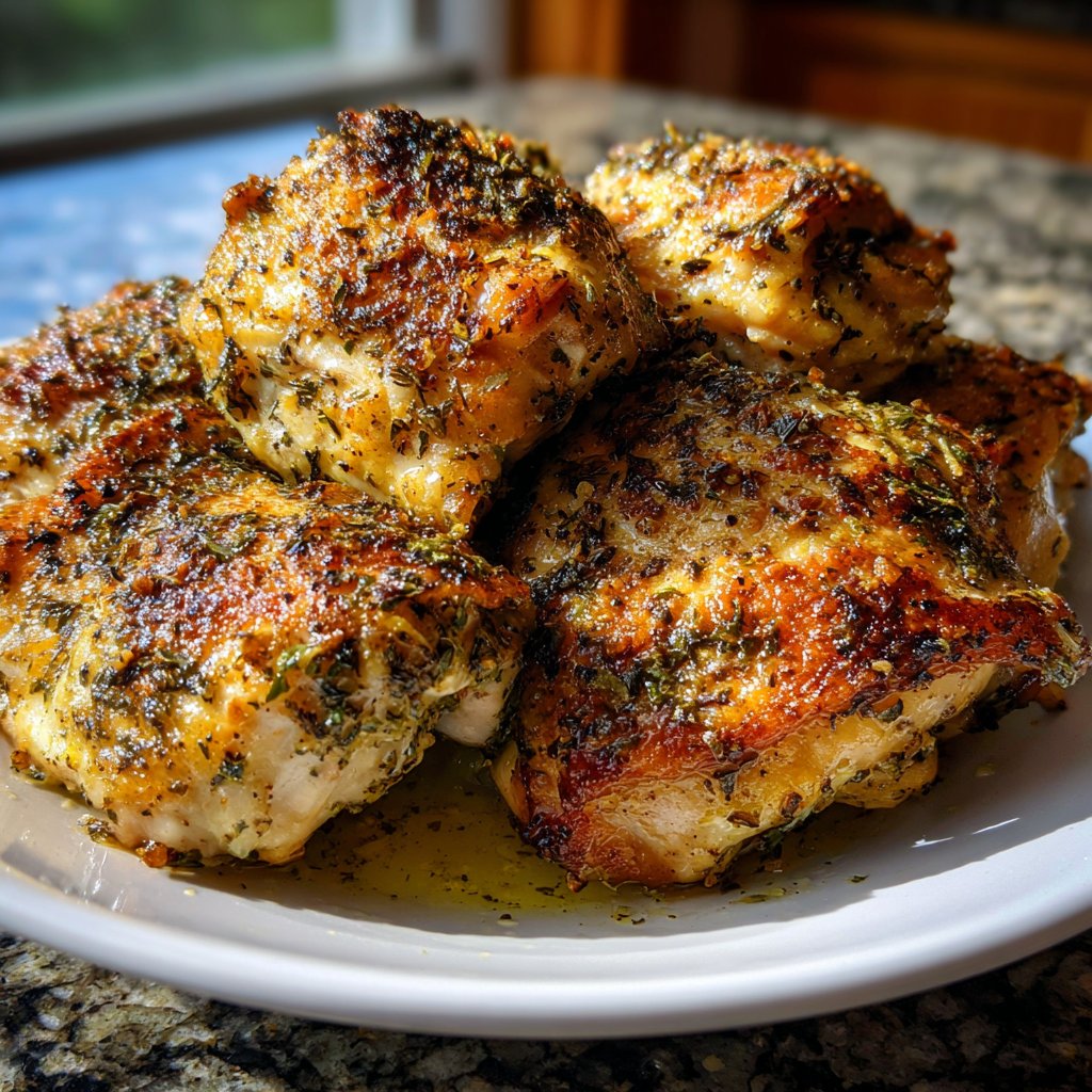 Easy Slow Cooker Lemon Garlic Chicken