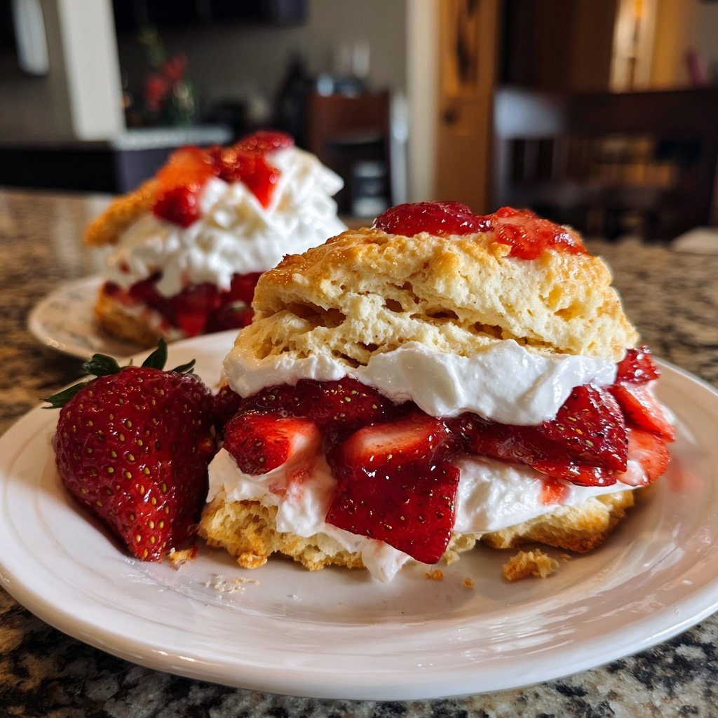Easy Strawberry Shortcake With Homemade Biscuits