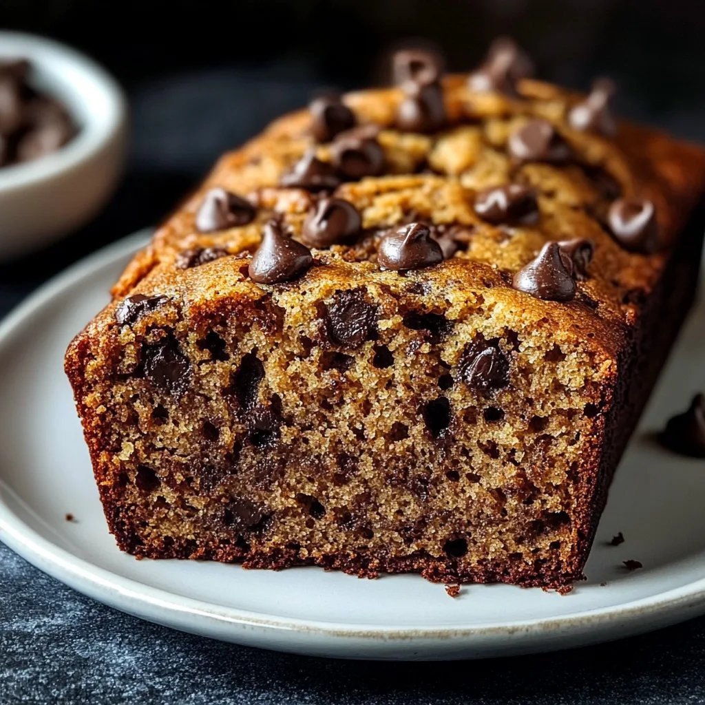 Irresistible Super Moist Chocolate Chip Banana Bread